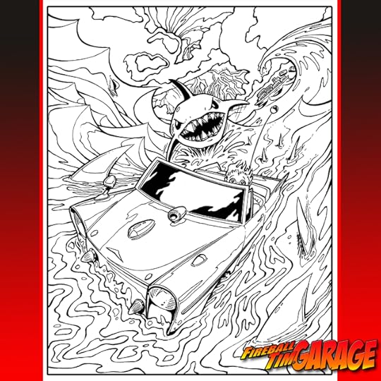 Automotive Pop Culture Art by Fireball Tim Garage