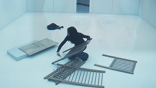 Gemma on a monotir dismantaling a baby crib on Severance