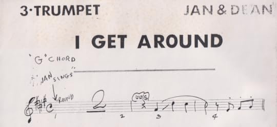 Jan & Dean - I Get Around, 1964 - Jan Berry's Original Music Score - Trumpet 3