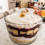 The finished Easy Blueberry Lemon Trifle Recipe