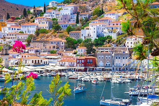 View of the amazing Hydra island, Greece