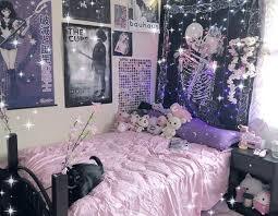 Kawaii pastel goth bedroom