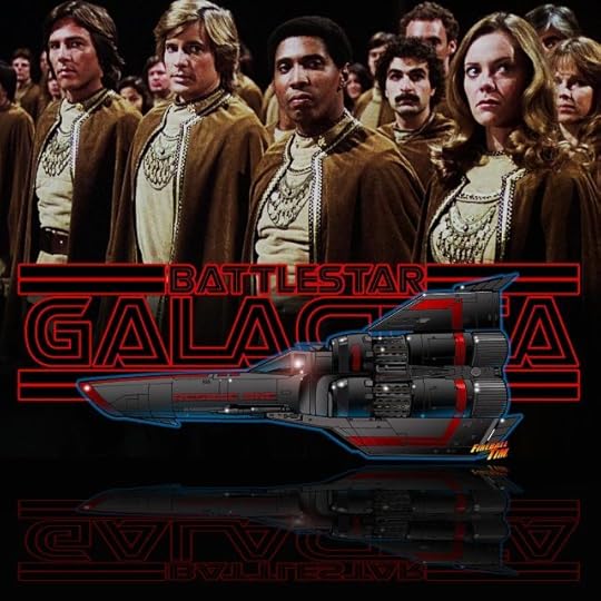 Battlestar Galactica Automotive Pop Culture Art by Fireball Tim Garage