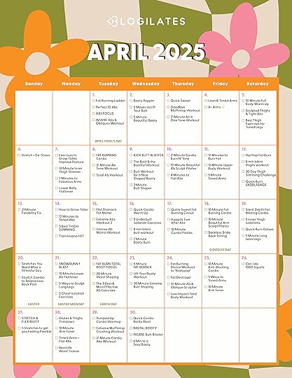 blogilates april 2025 workout calendar