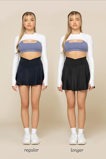popflex twirl skort longer vs regular
