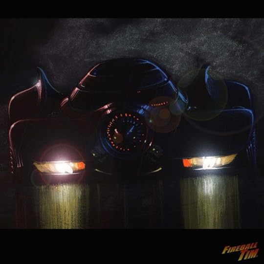 Batmobile Automotive Pop Culture Art by Fireball Tim Garage