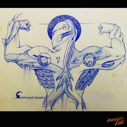 Automotive Pop Culture Art by Fireball Tim Garage