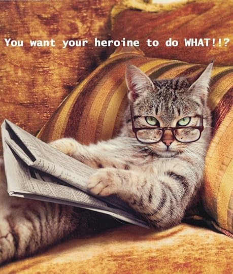 Funny image of a cat wearing glasses and reading a newspaper while lounging on a velvet bed with pillows.