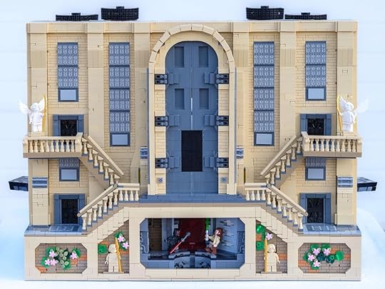 Back view of the custom Star Wars Duel of the Fates LEGO build.