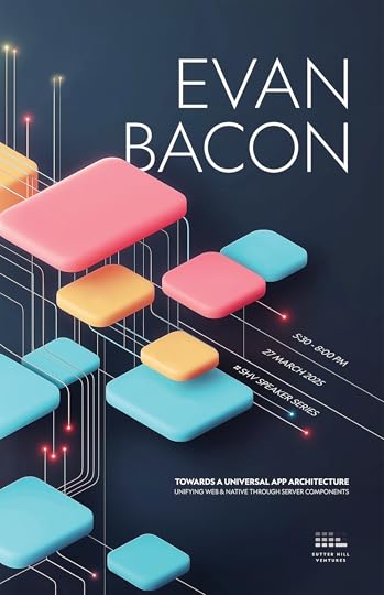 Evan Bacon Speaker Series poster