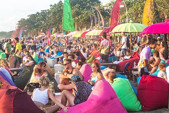 bali tourist tax - people on beach
