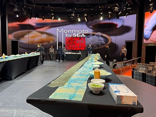 holland america line longest sushi roll on a cruise ship chef morimoto