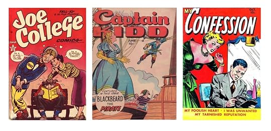 Fox Comic Book Covers for Titles That Featured Harrison-Wood Artwork