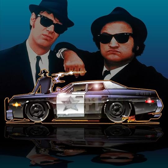 Blues Brothers Automotive Pop Culture Art by Fireball Tim Garage
