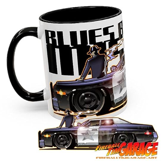 Blues Brothers Automotive Pop Culture Art by Fireball Tim Garage