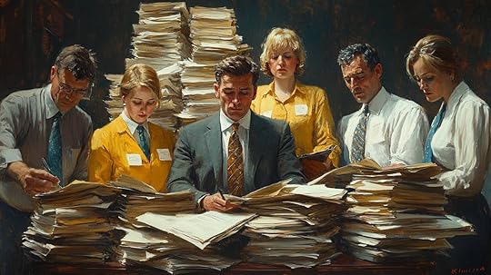 officemates with paperworks