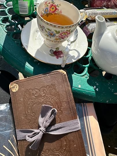 Teacup and book