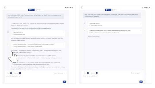 Bench collapsing pattern