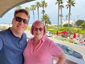 Picture of Glenn and Jeannine Gailey at Hermosa Beach