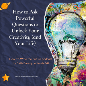 Image of a painted lightbulb for Beth Barany explains How to Ask Powerful Questions to Unlock Your Creativity (and Your Life)