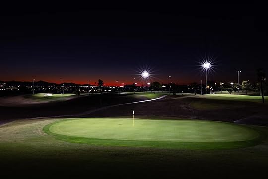 lit green at grass clippings rolling hills