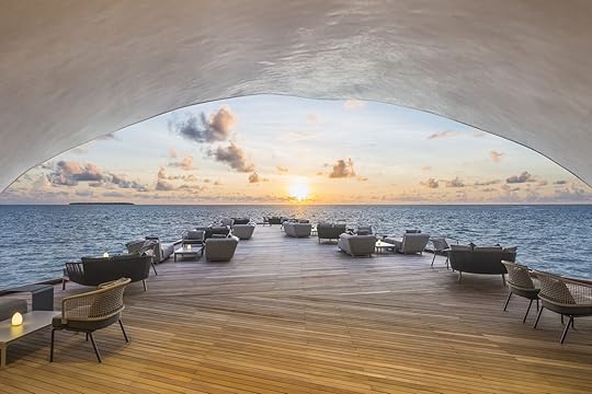 whale bar deck at St. Regis Maldives Vommuli