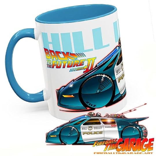 Back to the Future Automotive Pop Culture Art by Fireball Tim Garage