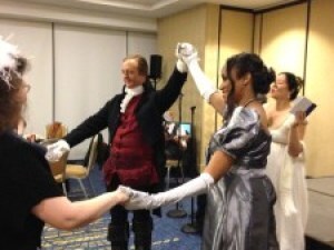 The dancing was quite strenuous and moved quickly. How did they have time to talk? How were they not winded?