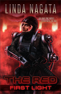 Mythic Island Press book-cover art for The Red: First Light