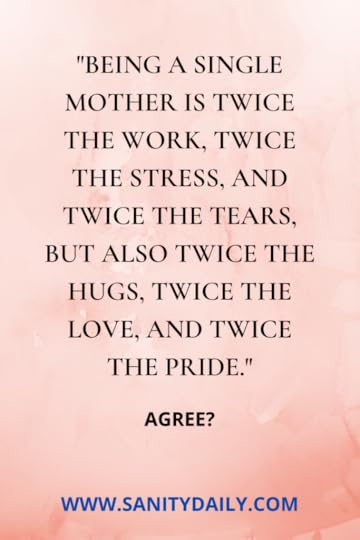 Single mother struggles