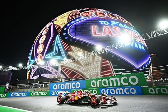 Carlos Sainz of Spain driving (55) the Ferrari SF-24 on track during qualifying ahead of the F1 Grand Prix of Las Vegas at Las Vegas Strip Circuit on November 22, 2024 in Las Vegas. Photo: Clive Mason/Getty Images