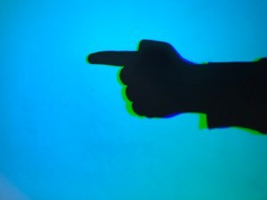 Finger pointing right