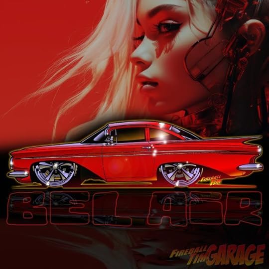 Chevy Bel Air Automotive Pop Culture Art by Fireball Tim Garage