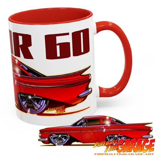 Chevy Bel Air Automotive Pop Culture Art by Fireball Tim Garage