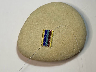 Square stitch beading tutorial
