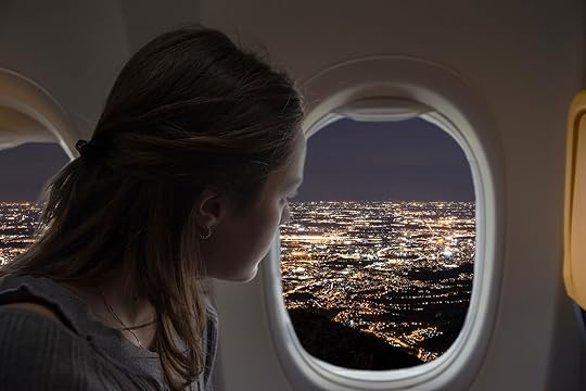 out-and-back day trips - woman on morning flight