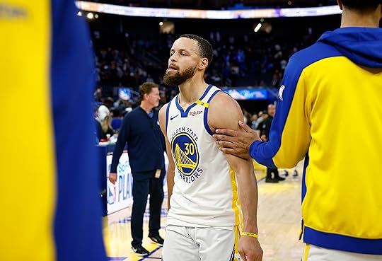 Golden State Warriors’ Stephen Curry (30) leaves the court following...