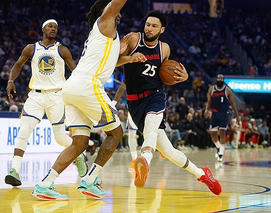 Los Angeles Clippers’ Ben Simmons (25) heads to the basket...