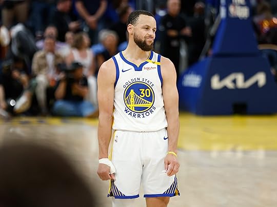 Golden State Warriors’ Stephen Curry (30) stands on the court...