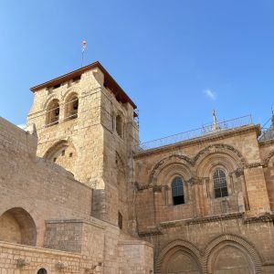 Church of the Holy Sepulchre, site of Jesus' crucixion and burial