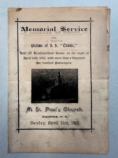 Service bulletin for Titanic memorial