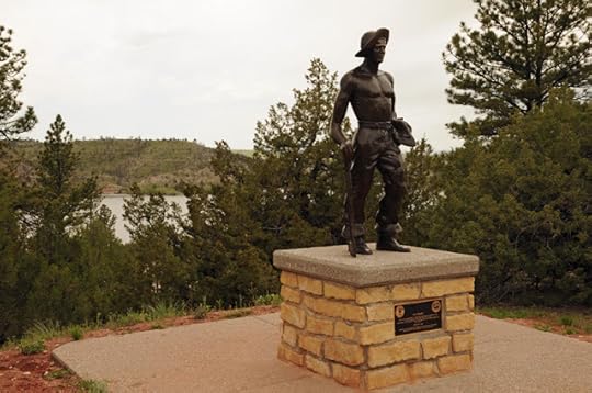 WPA statue, Guernsey State Park