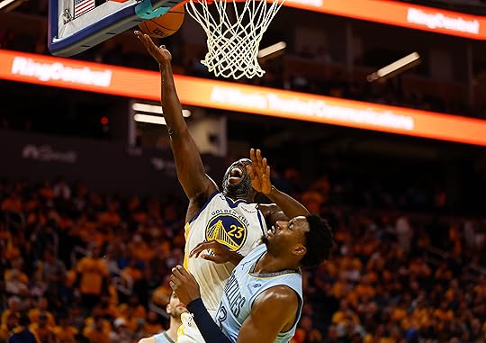 Golden State Warriors’ Draymond Green (23) takes a shot against...