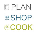 plan shop cook graphic.