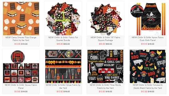 Chillen' & Grillen' Fabric available at ShopNZP.com