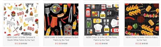 Chillen' & Grillen' Fabric available at ShopNZP.com