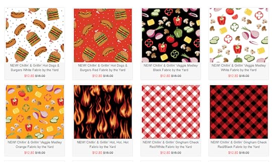 Chillen' & Grillen' Fabric available at ShopNZP.com