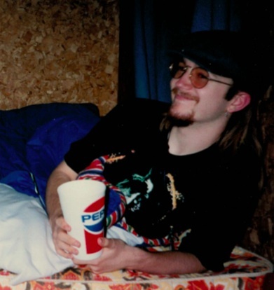 Nothing says cool like a dude with a ponytail, dangly ankh earring, Enigma T-Shirt, and a goatee, am-I-right?