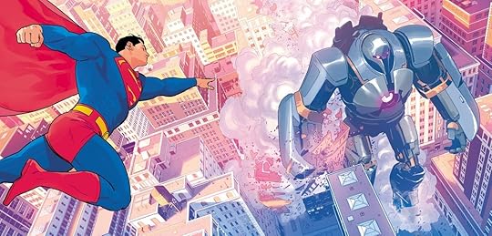 Superman fights an alien robot in Superman 2025 Treasury Edition: Hero for All.