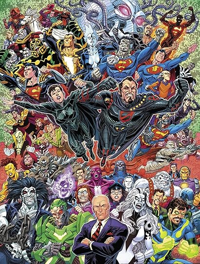 Superman 2025 Treasury Edition: Hero for All Superman and enemies cover by Scott Koblish.